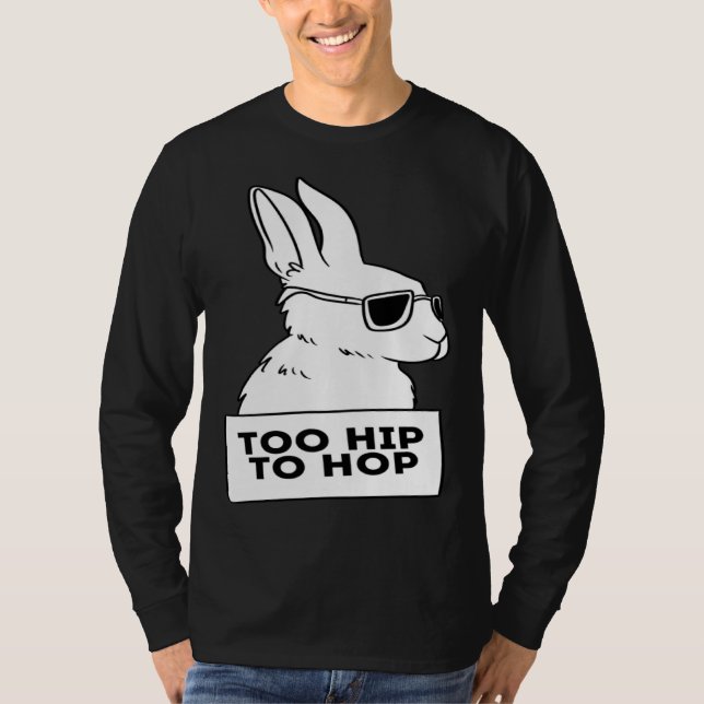 cool rabbit bunny hip hop sunglasses chill T-Shirt (Vorderseite)