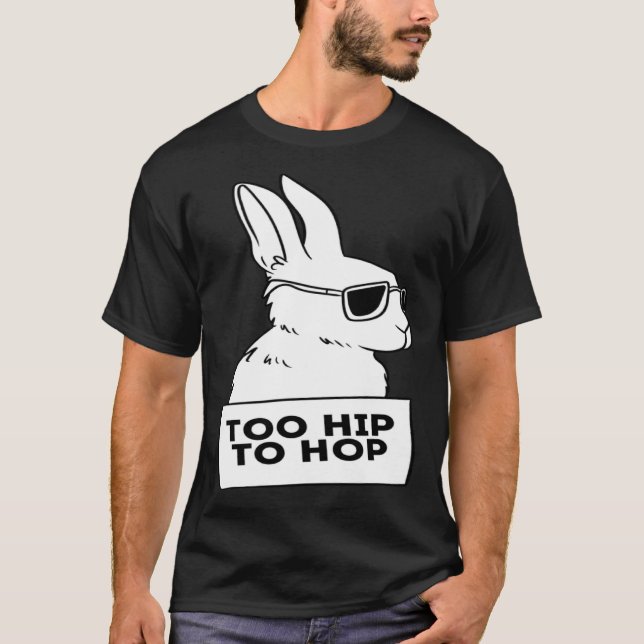 cool rabbit bunny hip hop sunglasses chill T-Shirt (Vorderseite)
