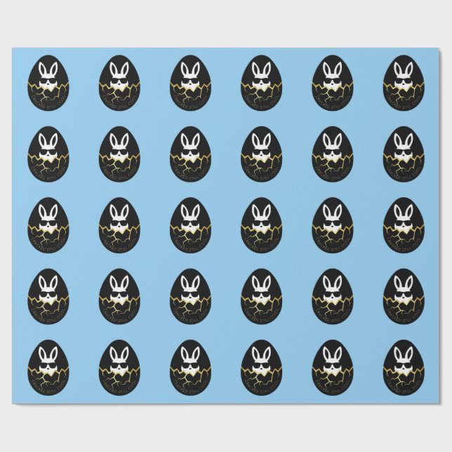 Cool Rabbit Sunglasses Funny Bunny Quote “Cracked  Geschenkpapier (Flach)