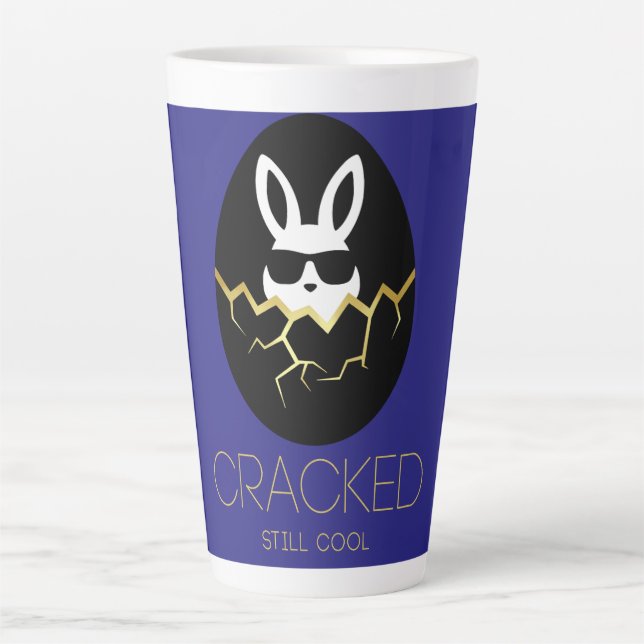 Cool Rabbit Sunglasses Funny Easter Bunny Quote  Milchtasse (Vorderseite)