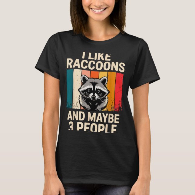 Cool Raccoon Design For Men Women Kids Racoon Racc T-Shirt (Vorderseite)