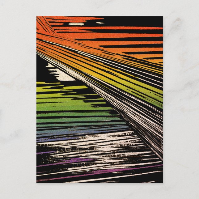 Cool Rainbow Bandana Postkarte (Vorderseite)
