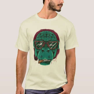 cool rauchende Affe T-Shirt