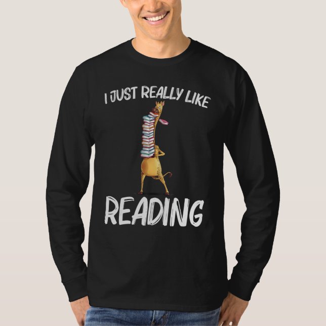 Cool Reading For Men Women Bookworm Learning Book  T-Shirt (Vorderseite)