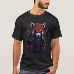 Cool Red Panda Samurai Grafik Männer Frauen Kind T-Shirt