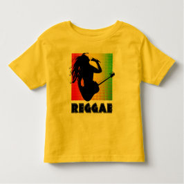 Cool Reggae Rasta Music Guitar Playing Rastaman Baby T-shirt