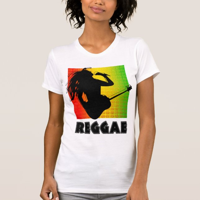 Cool Reggae Rasta Music Rastaman Gitarre spielen Tank Top (Vorderseite)