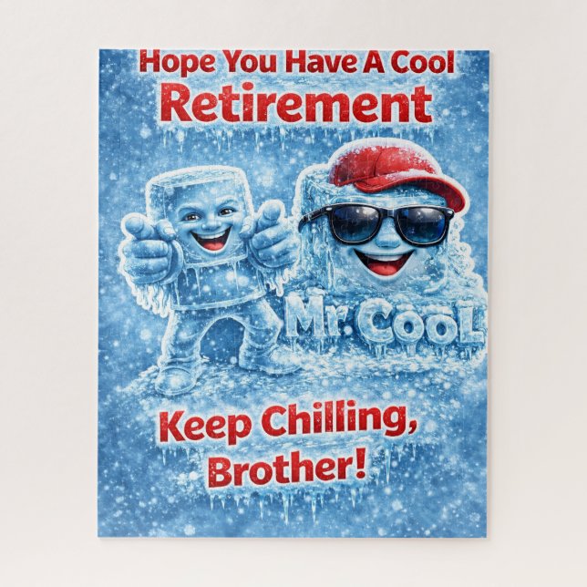 Cool retirement jigsaw puzzle for brother funny Mr (Vertikal)