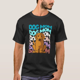 Cool Retriever Golden Dog Mama Retro Vintag Hund T-Shirt