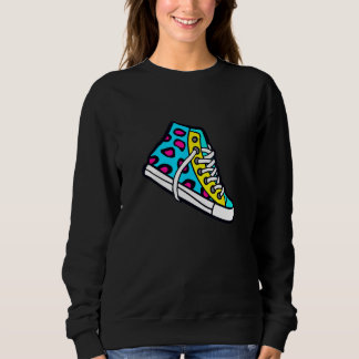 Cool Retro 80'S & 90'S Style Illustration Graphic Sweatshirt