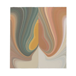 Cool Retro Abstract Grafik bunter Matata Strand Notizblock