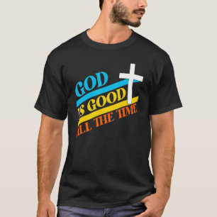 Cool Retro Christliches Sprichwort Gott ist gut al T-Shirt