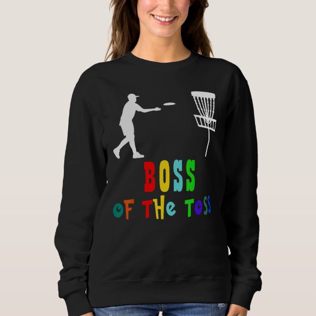 Cool Retro Disk Golf Sport 18 Sweatshirt (Vorderseite)