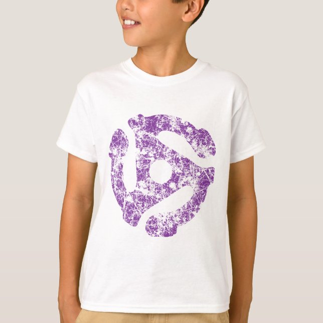 COOL Retro Grunge 45 spacer DJ T-Shirt (Vorderseite)