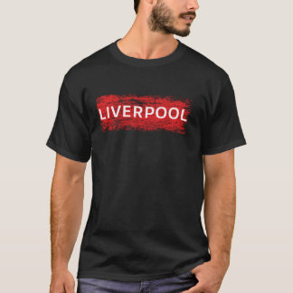 Cool Retro Grunge Vintages Aussehen Liverpool Gesc T-Shirt