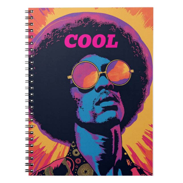 Cool/Retro-Notizbuch Notizblock (Vorderseite)