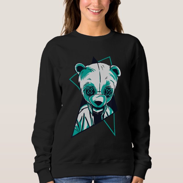 Cool Retro Panda Sweatshirt (Vorderseite)
