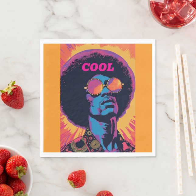 Cool/Retro-Papier Napkin Serviette (Beispiel)