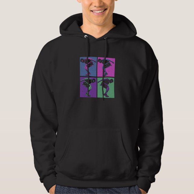 Cool Retro Parkour Free Running Parkour Hoodie (Vorderseite)