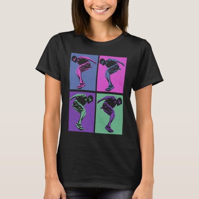 Cool Retro Parkour  Free Running Parkour T-Shirt (Vorderseite)