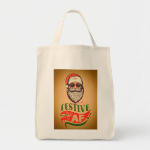 Cool Retro Santa Tasche