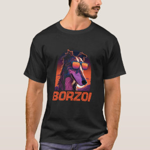 Cool Retro Sonnenbrille Borzoi T-Shirt