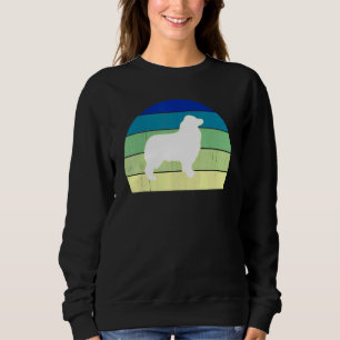 Cool Retro Sunset Australian Shepherds Owner Sweatshirt