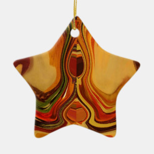 Cool Retro Vintag Hakuna Matata Fall Raster Color Keramikornament