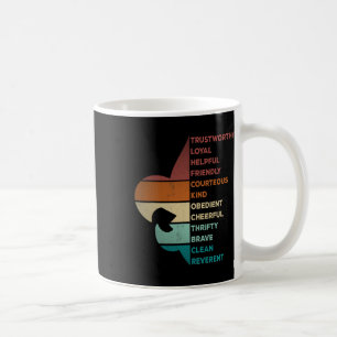 Cool-Retro-Vintage-Style-Pfadfinder-Gesetz  Kaffeetasse