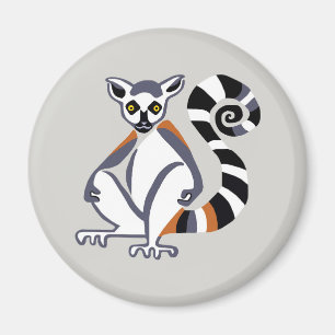 Cool Ring-tails LEMUR - Primat - Madagaskar Magnet