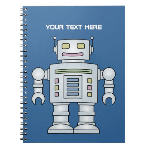 Cool Robot notebook School supplies for kids Notizblock