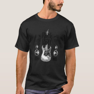 Cool Rock and Roll I Liebe Rock Music Rock & Roll T-Shirt