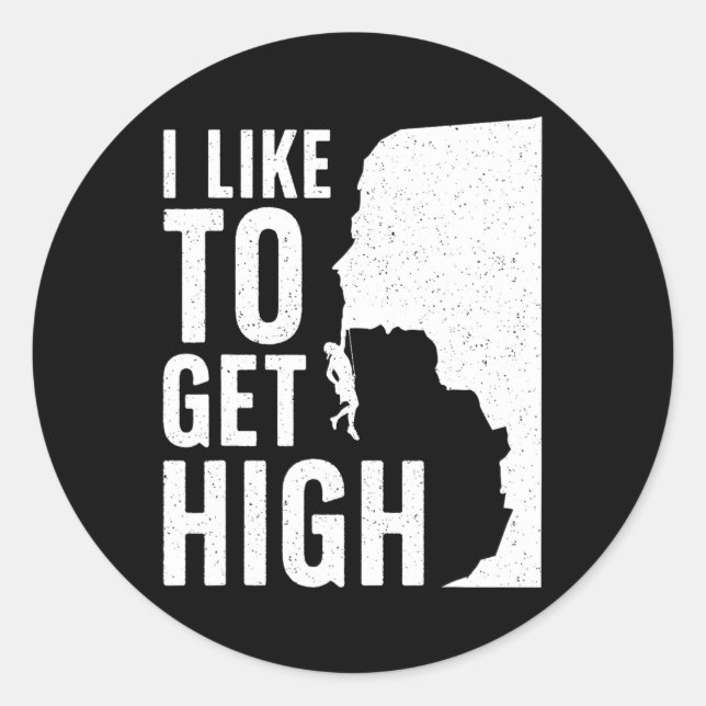 Cool Rock Climbing For Men Women Kids Mountain Roc Runder Aufkleber (Vorderseite)