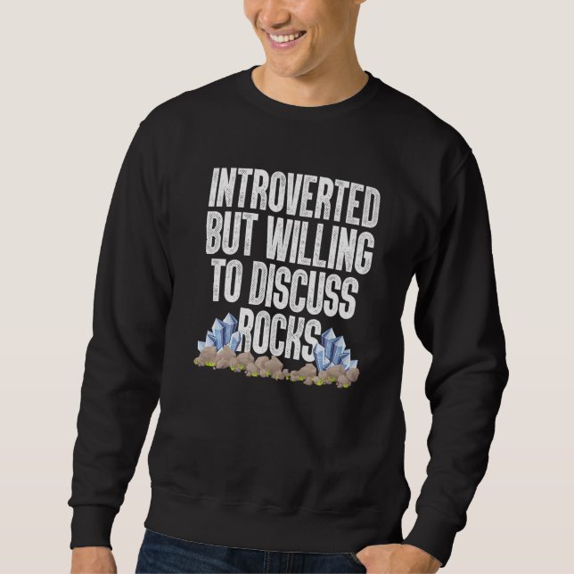 Cool Rock Collector For Men Women Kids Geology Roc Sweatshirt (Vorderseite)