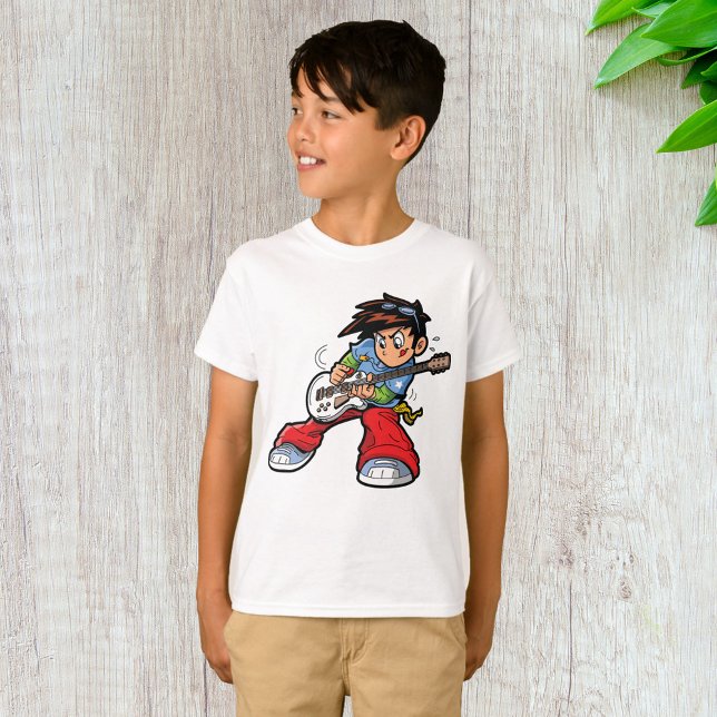 Cool Rock Star Gitarrist Fun Musiker T-Shirt (Von Creator hochgeladen)