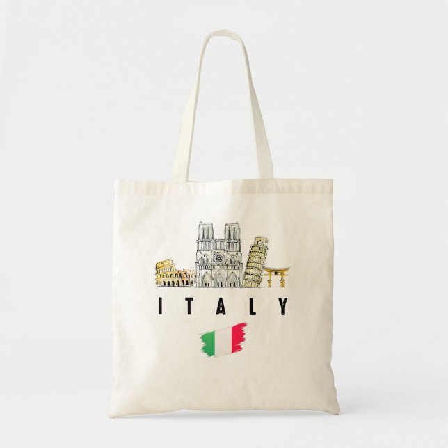 Cool Rom Italien Kolosseum Souvenir Graphic T-Shir Tragetasche (Vorne)