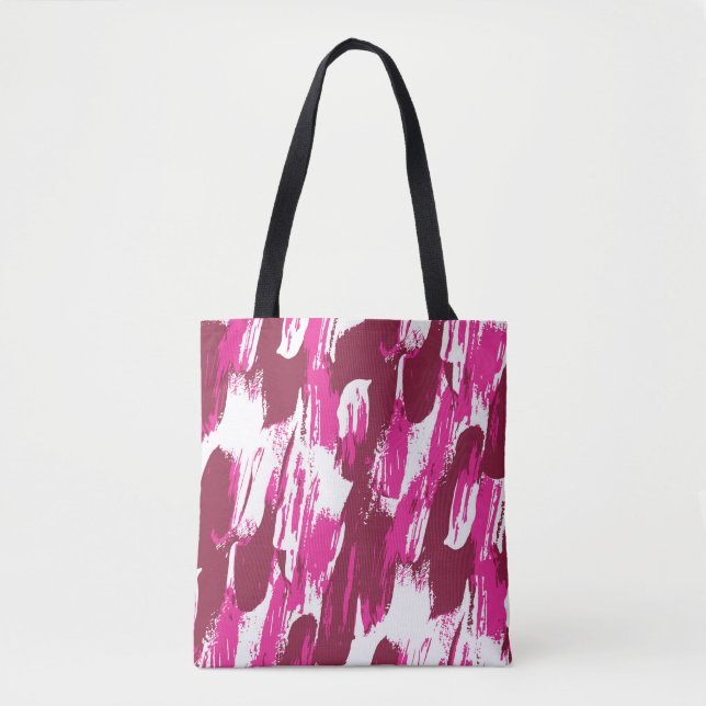 Cool rosa Pinselstriche, modern, nahtlos (Vorderseite)
