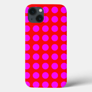 Cool Rot und Magenta Dots Gemustert Case-Mate iPhone Hülle