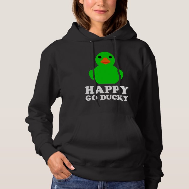 Cool Rubber Duck Lover Lucky Ducky Quack Cute Anim Hoodie (Vorderseite)