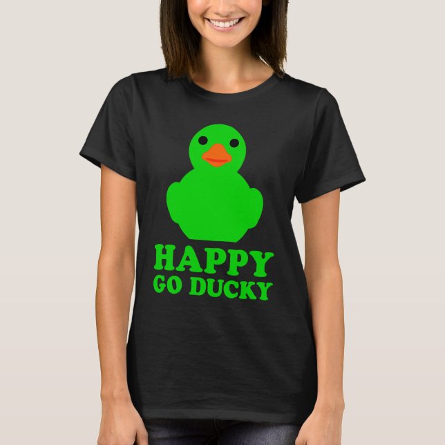Cool Rubber Duck Lover Lucky Ducky Quack Cute Anim T-Shirt (Vorderseite)