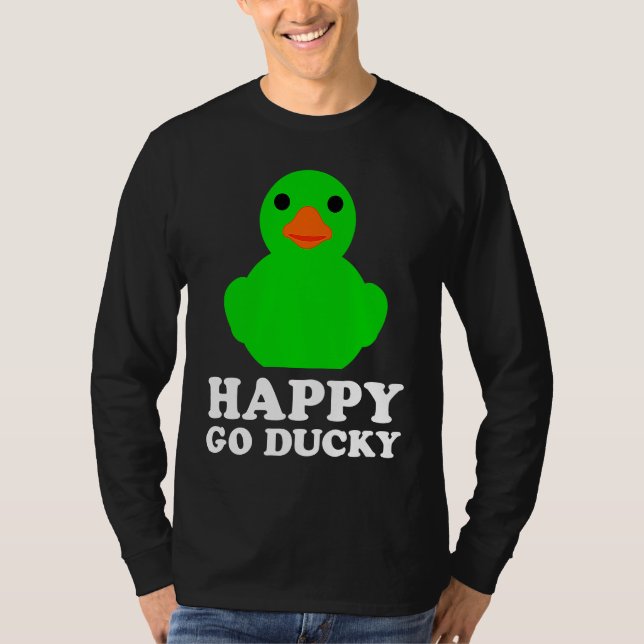 Cool Rubber Duck Lover Lucky Ducky Quack Cute Anim T-Shirt (Vorderseite)