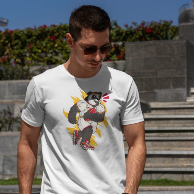Cool Rugby Panda T-Shirt (Von Creator hochgeladen)