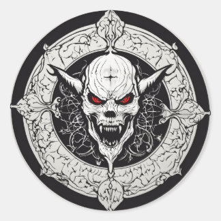 cool runder aufkleber