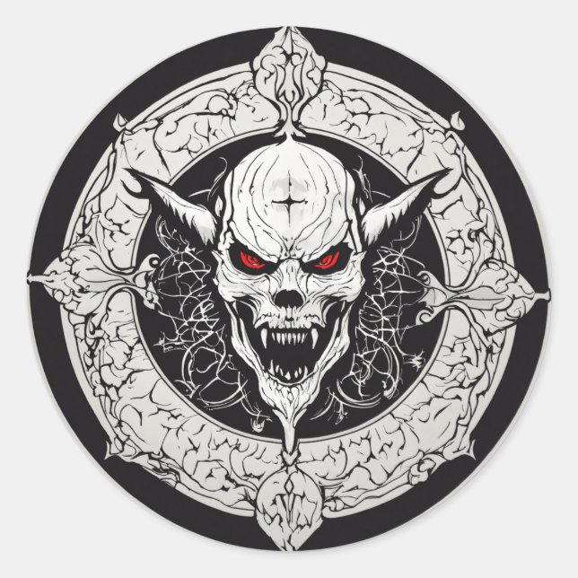 cool runder aufkleber (Vorderseite)