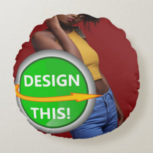 COOL! Rundwurfkissen 16" Baumwolle - individuell a Rundes Kissen