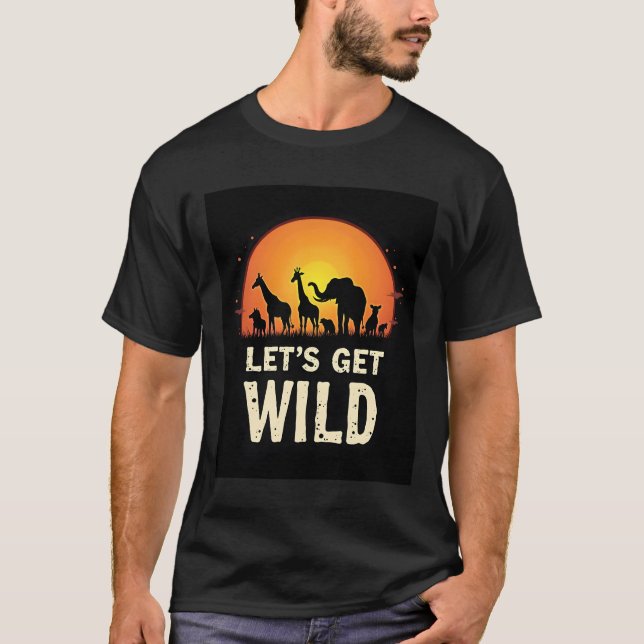 Cool Safari Design For Men Women Kids Safari Anima T-Shirt (Vorderseite)