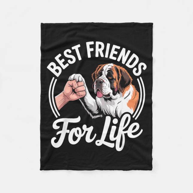 Cool Saint Bernard Costume For Men Women St. Berna Fleecedecke (Vorderseite)