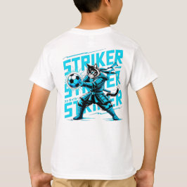  Cool Samurai Cat Soccer Striker - Gift for soccer T-Shirt
