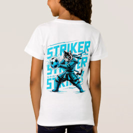 Cool Samurai Cat Soccer Striker - Gift for soccer T-Shirt
