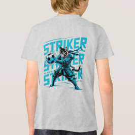  Cool Samurai Cat Soccer Striker - Gift for soccer Tri-Blend Shirt